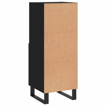 vidaXL Ντουλάπι Μαύρο 34,5x34x90cm από Επεξεργασμένο Ξύλο 1 τεμ.