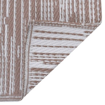 vidaXL Χαλί εξωτερικού χώρου ARAKIL καφέ 120x180 cm PP