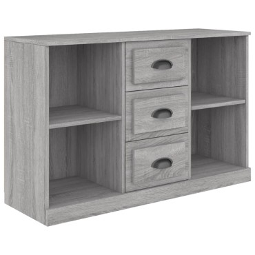 vidaXL Μπουφές Γκρι Sonoma 104,5x35,5x67,5cm από Επεξεργασμένο Ξύλο 1 τεμ.