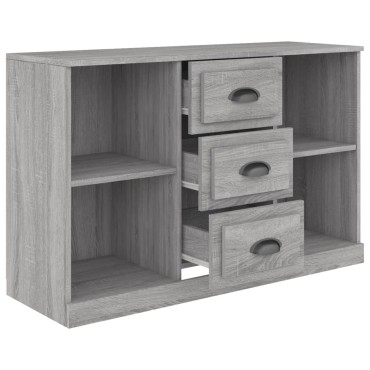 vidaXL Μπουφές Γκρι Sonoma 104,5x35,5x67,5cm από Επεξεργασμένο Ξύλο 1 τεμ.