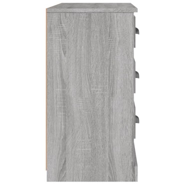 vidaXL Μπουφές Γκρι Sonoma 104,5x35,5x67,5cm από Επεξεργασμένο Ξύλο 1 τεμ.
