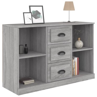 vidaXL Μπουφές Γκρι Sonoma 104,5x35,5x67,5cm από Επεξεργασμένο Ξύλο 1 τεμ.