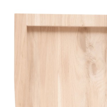 vidaXL Ράφι Τοίχου 180x60x(2-6)cm από Ακατέργαστο Μασίφ Ξύλο Δρυός 1 τεμ.