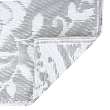 vidaXL Χαλί εξωτερικού χώρου ARAKIL ανοιχτό γκρι 120x180 cm PP