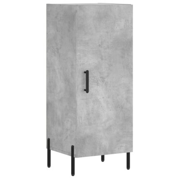 vidaXL Ντουλάπι Γκρι Σκυροδέματος 34,5x34x90cm Επεξεργασμένο Ξύλο 1 τεμ.