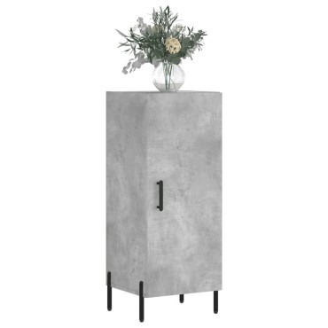 vidaXL Ντουλάπι Γκρι Σκυροδέματος 34,5x34x90cm Επεξεργασμένο Ξύλο 1 τεμ.