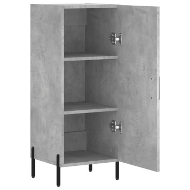 vidaXL Ντουλάπι Γκρι Σκυροδέματος 34,5x34x90cm Επεξεργασμένο Ξύλο 1 τεμ.