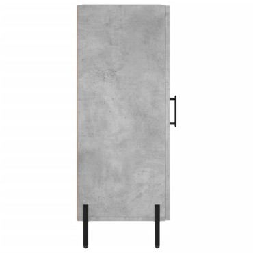 vidaXL Ντουλάπι Γκρι Σκυροδέματος 34,5x34x90cm Επεξεργασμένο Ξύλο 1 τεμ.