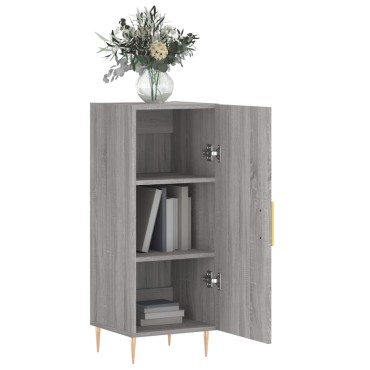 vidaXL Ντουλάπι Γκρι Sonoma 34,5x34x90cm από Επεξεργασμένο Ξύλο 1 τεμ.