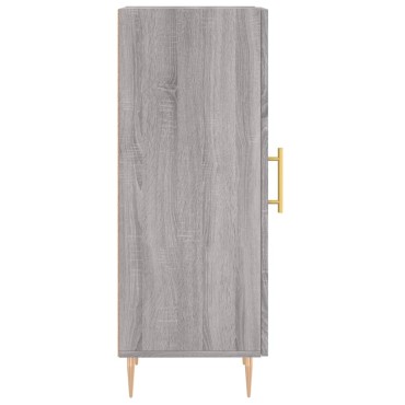 vidaXL Ντουλάπι Γκρι Sonoma 34,5x34x90cm από Επεξεργασμένο Ξύλο 1 τεμ.