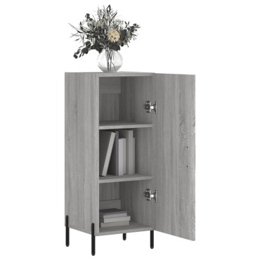 vidaXL Ντουλάπι Γκρι Sonoma 34,5x34x90cm από Επεξεργασμένο Ξύλο 1 τεμ.