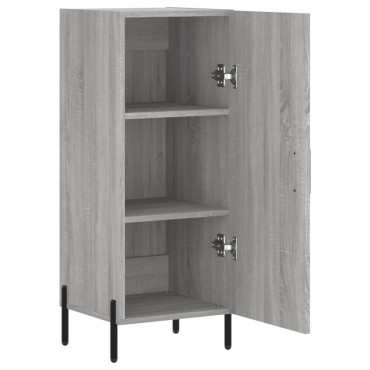 vidaXL Ντουλάπι Γκρι Sonoma 34,5x34x90cm από Επεξεργασμένο Ξύλο 1 τεμ.