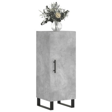 vidaXL Ντουλάπι Γκρι Σκυροδέματος 34,5x34x90cm Επεξεργασμένο Ξύλο 1 τεμ.