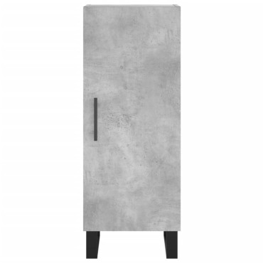 vidaXL Ντουλάπι Γκρι Σκυροδέματος 34,5x34x90cm Επεξεργασμένο Ξύλο 1 τεμ.
