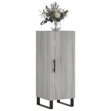 vidaXL Ντουλάπι Γκρι Sonoma 34,5x34x90cm από Επεξεργασμένο Ξύλο 1 τεμ.