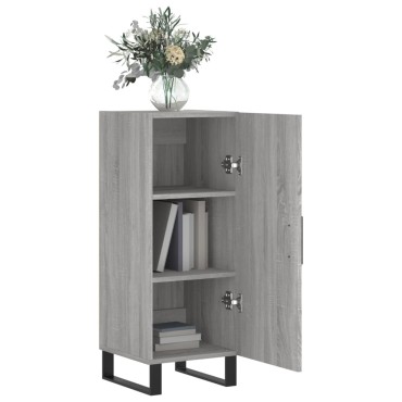 vidaXL Ντουλάπι Γκρι Sonoma 34,5x34x90cm από Επεξεργασμένο Ξύλο 1 τεμ.