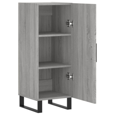 vidaXL Ντουλάπι Γκρι Sonoma 34,5x34x90cm από Επεξεργασμένο Ξύλο 1 τεμ.