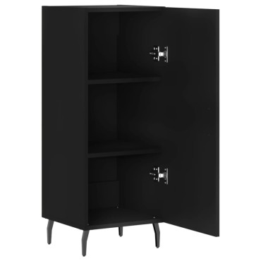 vidaXL Ντουλάπι Μαύρο 34,5x34x90cm από Επεξεργασμένο Ξύλο 1 τεμ.