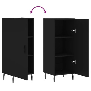 vidaXL Ντουλάπι Μαύρο 34,5x34x90cm από Επεξεργασμένο Ξύλο 1 τεμ.