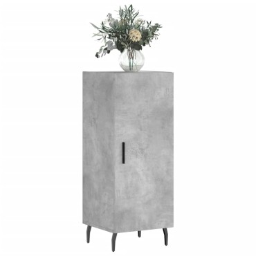 vidaXL Ντουλάπι Γκρι Σκυροδέματος 34,5x34x90cm Επεξεργασμένο Ξύλο 1 τεμ.