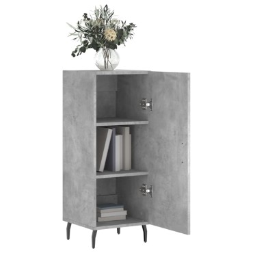vidaXL Ντουλάπι Γκρι Σκυροδέματος 34,5x34x90cm Επεξεργασμένο Ξύλο 1 τεμ.
