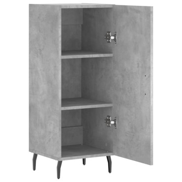 vidaXL Ντουλάπι Γκρι Σκυροδέματος 34,5x34x90cm Επεξεργασμένο Ξύλο 1 τεμ.