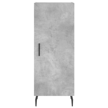 vidaXL Ντουλάπι Γκρι Σκυροδέματος 34,5x34x90cm Επεξεργασμένο Ξύλο 1 τεμ.