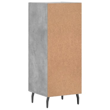 vidaXL Ντουλάπι Γκρι Σκυροδέματος 34,5x34x90cm Επεξεργασμένο Ξύλο 1 τεμ.