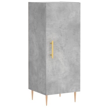 vidaXL Ντουλάπι Γκρι Σκυροδέματος 34,5x34x90cm Επεξεργασμένο Ξύλο 1 τεμ.