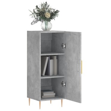vidaXL Ντουλάπι Γκρι Σκυροδέματος 34,5x34x90cm Επεξεργασμένο Ξύλο 1 τεμ.