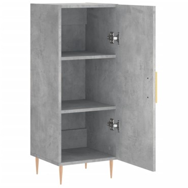 vidaXL Ντουλάπι Γκρι Σκυροδέματος 34,5x34x90cm Επεξεργασμένο Ξύλο 1 τεμ.