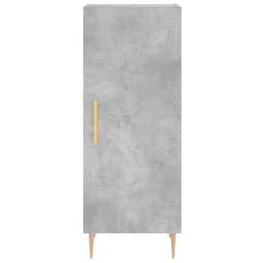 vidaXL Ντουλάπι Γκρι Σκυροδέματος 34,5x34x90cm Επεξεργασμένο Ξύλο 1 τεμ.