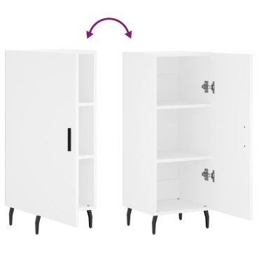 vidaXL Ντουλάπι Λευκό 34,5x34x90cm από Επεξεργασμένο Ξύλο 1 τεμ.