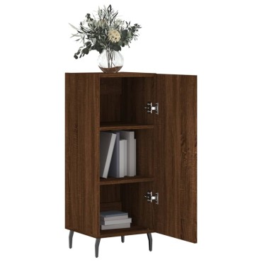 vidaXL Ντουλάπι Καφέ Δρυς 34,5x34x90cm Επεξεργασμένο Ξύλο 1 τεμ.