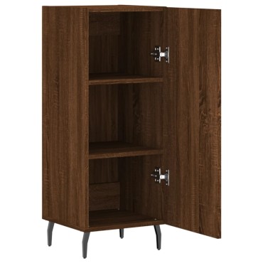 vidaXL Ντουλάπι Καφέ Δρυς 34,5x34x90cm Επεξεργασμένο Ξύλο 1 τεμ.