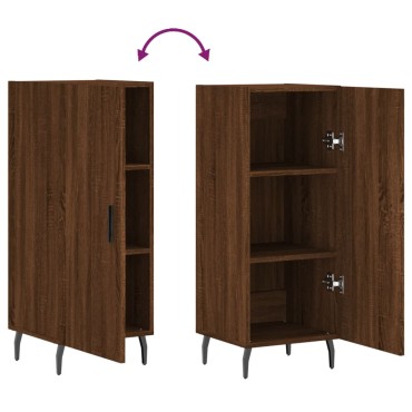 vidaXL Ντουλάπι Καφέ Δρυς 34,5x34x90cm Επεξεργασμένο Ξύλο 1 τεμ.
