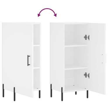 vidaXL Ντουλάπι Λευκό 34,5x34x90cm από Επεξεργασμένο Ξύλο 1 τεμ.