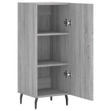 vidaXL Ντουλάπι Γκρι Sonoma 34,5x34x90cm από Επεξεργασμένο Ξύλο 1 τεμ.