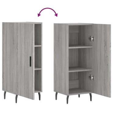 vidaXL Ντουλάπι Γκρι Sonoma 34,5x34x90cm από Επεξεργασμένο Ξύλο 1 τεμ.