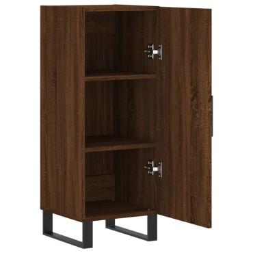 vidaXL Ντουλάπι Καφέ Δρυς 34,5x34x90cm Επεξεργασμένο Ξύλο 1 τεμ.