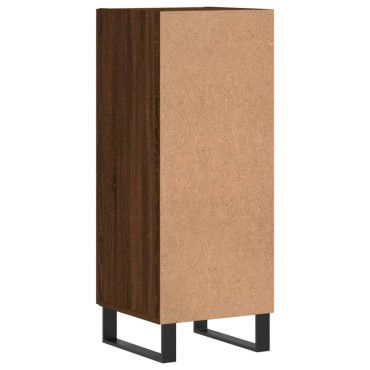 vidaXL Ντουλάπι Καφέ Δρυς 34,5x34x90cm Επεξεργασμένο Ξύλο 1 τεμ.