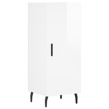 vidaXL Ντουλάπι Γυαλιστερό Λευκό 34,5x34x90cm Επεξεργασμένο Ξύλο 1 τεμ.