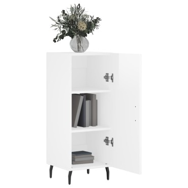 vidaXL Ντουλάπι Γυαλιστερό Λευκό 34,5x34x90cm Επεξεργασμένο Ξύλο 1 τεμ.