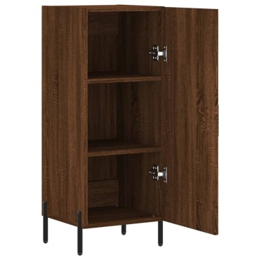vidaXL Ντουλάπι Καφέ Δρυς 34,5x34x90cm Επεξεργασμένο Ξύλο 1 τεμ.