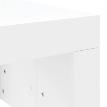 vidaXL Τραπεζάκι Σαλονιού Λευκό 102x50x36cm Επεξεργασμένο Ξύλο 1 τεμ.