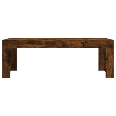 vidaXL Τραπεζάκι Σαλονιού Καπνιστή Δρυς 102x50x36cm Επεξεργασμ. Ξύλο 1 τεμ.