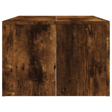 vidaXL Τραπεζάκι Σαλονιού Καπνιστή Δρυς 102x50x36cm Επεξεργασμ. Ξύλο 1 τεμ.
