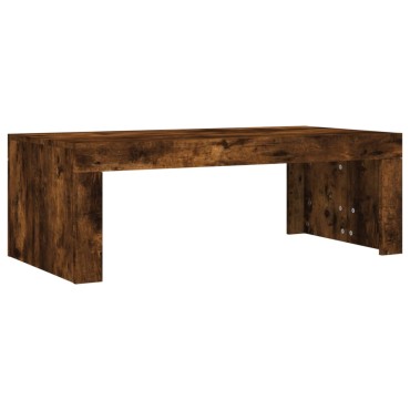 vidaXL Τραπεζάκι Σαλονιού Καπνιστή Δρυς 102x50x36cm Επεξεργασμ. Ξύλο 1 τεμ.