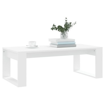vidaXL Τραπεζάκι Σαλονιού Λευκό 102x50x35cm από Επεξεργασμένο Ξύλο 1 τεμ.