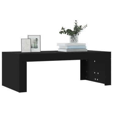 vidaXL Τραπεζάκι Σαλονιού Μαύρο 102x50x36cm Επεξεργασμένο Ξύλο 1 τεμ.